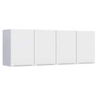 Armário Aéreo de Aço Para Pia 160cm 4 Portas Flora Cozimax Branco