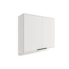 Armário Aéreo p/ Cozinha Alpha 2502 c/ 2 Portas 80cm Branco - Carraro