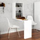 Armário com Mesa Dobrável 48x158cm Branco Tecno Mobili