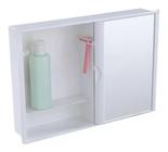 Armário De Banheiro Com Espelho Porta De Correr 32x46,5 A23 Astra branco