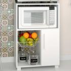 Armário de Cozinha 1 Porta Fruteira Branco Fosco - Pnr Móveis