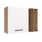 Armário de Cozinha Aéreo de Canto 1 Porta Rustic/Branco Agata Madesa