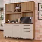Armário De Cozinha ÁGATA 160cm Compacto Com Balcão Multiuso