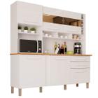 Armário de Cozinha Alexia 6 Portas 2 Gavetas Imop Cor Branco