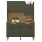 Armário de Cozinha Compacta 132cm Stella K02 Freijó/Real - Mpozenato