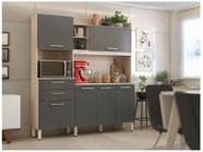 Cozinha Compacta Demóbile Select com Balcão - Nicho para Micro-ondas 6 Portas 2 Gavetas