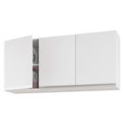 Armário de Parede Área de Serviço e Lavanderia 120cm com 03 Portas 100% MDF Branco - Abmaza