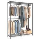 Armário de roupas SONGMICS Freestanding Wardrobe, preto