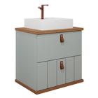Armário Gabinete Milano 60cm para Banheiro com Cuba - MGM