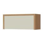 Armario geladeira 1 porta bascula condessa 80cm 100% mdf - carvalho-greige - nesher