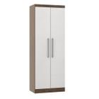 Armário Guarda-Roupa Modulado Selene 2 Portas 80x218 Cm MDP Castanho Branco 6005 MENU