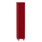 Armário Guarda Volume Locker Roupeiro 1 Vão 2 Portas Aço GRP501/2 Vermelho - Pandin