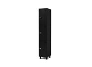 Armário Guarda Volume Locker Roupeiro 1 Vão 3 Portas Aço GRF501/3 Preto - Pandin