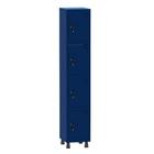 Armário Guarda Volume Locker Roupeiro 1 Vão 4 Portas Aço GRF501/4 Azul Del Rey - Pandin