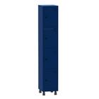 Armário Guarda Volume Locker Roupeiro 1 Vão 4 Portas Aço GRP501/4 Azul Del Rey - Pandin