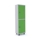 Armário Guarda Volume Locker Roupeiro 2 Portas Aço 50cmx193cm Pandin Móveis