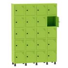 Armário Guarda Volume Locker Roupeiro 4 Vãos 20 Portas Aço GRP504/20 Verde Miró - Pandin