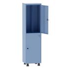 Armário Guarda Volume Locker Roupeiro Insalubre 1 Vãos 02 Portas GRP501/2INS Azul Dali - Pandin