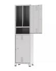 Armário Locker para Vestiário NR24 com 02 Portas Cinza