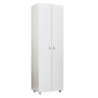 Armário Multiuso Lavanderia 2 Portas 60x190,5x40,3 cm Branco