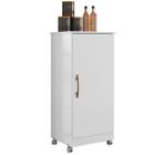 Armário Multiuso Lírio 49cm 1 Porta Branco Moval