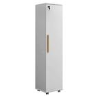 Armário Multiuso Para Quarto Com Chave E Rodízios 1 Porta Lune Branco J&a Branco