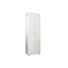 Armário Multiuso Sala AM3101 c/ 2 Portas c/ Rodízios Branco - Tecno Mobili