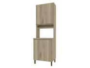 Armário Paneleiro Indekes Dinamarca com 4 Portas e 1 Nicho  Castani