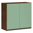 Armário para Cozinha 80 cm 2 Portas Verde Jade Espresso Móveis