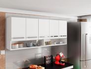 Armario Suspenso de Cozinha 5 Portas Branco Casa Moderna