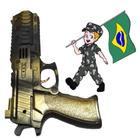 Arminha de Brinquedo Pistola plástica Soldadinho Policial Brinquedo