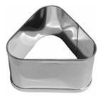 Aro Cortador Triangular Para Bolo Torta Biscoito 8X8Cm Inox - Nobre Utensilios