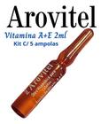 Arovitel Vitamina A+E 2 Ml Kit C/ 5 Ampolas - Fortalecimento