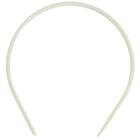 Arquinho Para Prender Cabelos Tiara 10mm Liso Branco Com 50 Unidades