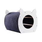 Arranhador Casinha para Gatos Pet com Refil Catface Cor Grafite