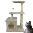 Arranhador de Gato 3 Andares Grande Casinha Aconchegante Brinquedo Descanso Escala Macio Confortável Diversão Lazer Luxo Pet Shop Casa Animal de Estim