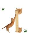 Arranhador Gato Brinquedo G Vertical De Parede Decoração Mdf