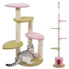 Arranhador Gato Felino Pet Casinha Brinquedo 5 Modos Descanso Sisal Arranha Escala Brinca Confortavel Aconchegante Macio Petshop Casa Anti Estresse