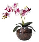 Arranjo de Flores Orquídea Artificial Toque Real Vaso