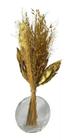 Arranjo Floral Dourado Desidratado Decoração Presente - FLORA FULL