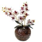 Arranjo Flores 2 Orquídeas Rosa Toque Real e Vaso