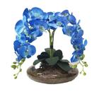 Arranjo montado com 4 orquídeas flor artificial Blue