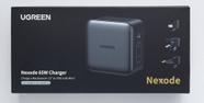 arregador de viagem UGREEN Nexode 65W GaN com Adaptadores Universais PD 3.0 QC4.0 2-USB-C + 1-USB-A