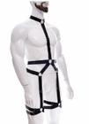 Arreio body harness figurino masculino corpo inteiro ligas elastico