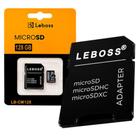 artão de Memória LEBOSS 128GBc Adaptador Câmeras Automáticas/Dispositivos Android + Leitor de Cartão