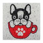 Artesanato Pintura Diamante Diy KIDS 18X18 BULLDOG BMX081