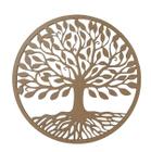 Árvore Da Vida 30cm Mandala Decorativa Mdf Cru Natural - Ficone Decor