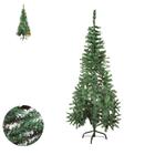 Arvore de natal 120cm 110 galhos prime media verde branca