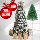 Árvore De Natal 1,50m Cheia Gorda Base Metal 380 Galhos Luxo