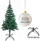 Arvore De Natal 1,8M Verde Com 320 Galhos E Pe De Metal